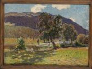 Norrlandskt Landskap by Anton Genberg