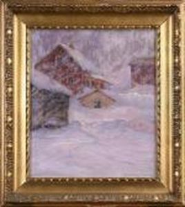 Vinterlandskap, Signerad Och Daterad A. Genberg, Are 1911 by Anton Genberg