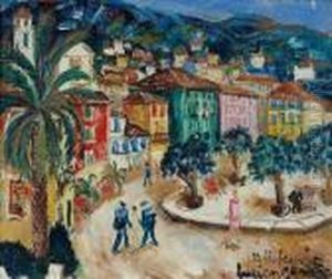 Vue De Villefranche by Lucien Genin