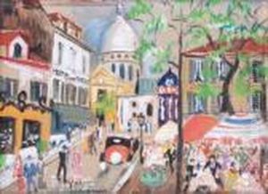 Vue De La Place Du Tertre by Lucien Genin