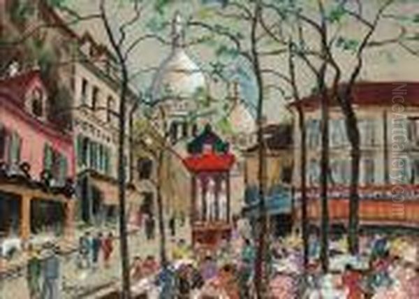 Vue De Montmartre, Place Du Tetre. - view 1