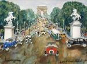 Les Champs Elysees by Lucien Genin