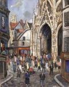 La Cathedrale De Rouen by Lucien Genin
