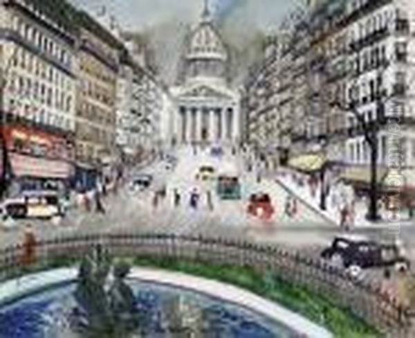 La Rue Soufflot Et Le Pantheon - view 1