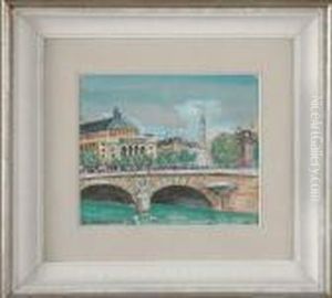 La Seine A Paris by Lucien Genin