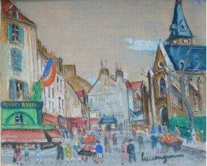 L'eglise Saint-medard A Paris by Lucien Genin