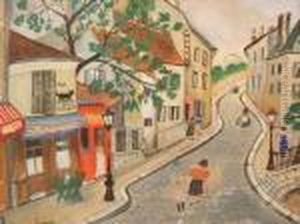 ?rue A Montmartre?. by Lucien Genin