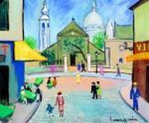 Rue A Montmartre by Lucien Genin