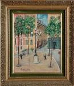 La Place Furstenberg A Paris by Lucien Genin