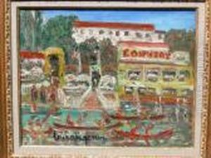 Les Canotiers A Nogent Sur Marne by Lucien Genin