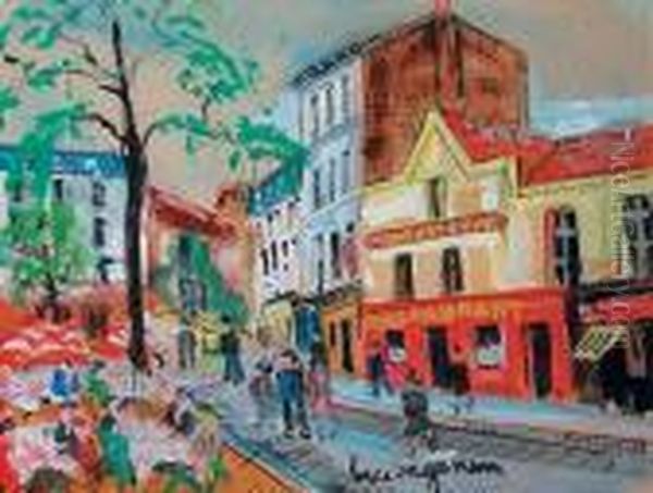 Montmartre - Place Du Tertre Animee - view 1