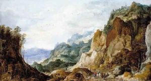 Mountainous Landscape 1621-23 by Joos De Momper