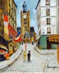 Eglise Saint Etienne-du-mont A Paris. by Lucien Genin