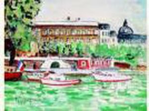 Les Quais De Seine, L'hotel De La Monnaie by Lucien Genin