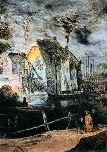 Village at Full Moon (detail)