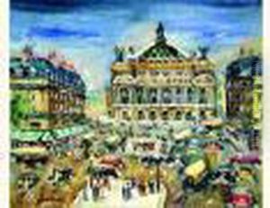 La Place De L'opera A Paris
