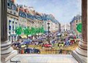 La Rue Royale, Paris by Lucien Genin
