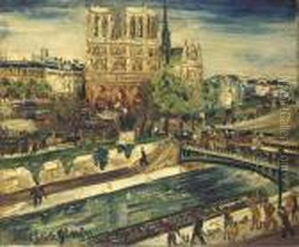 Vue De La Cathedrale Notre-dame A Paris - view 1