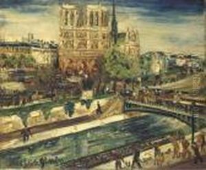 Vue De La Cathedrale Notre-dame A Paris