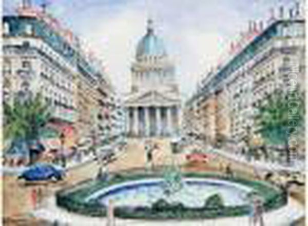 La Rue Soufflot, Paris - view 1