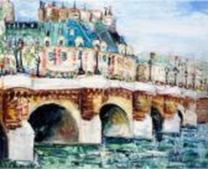Le Pont Neuf, Paris by Lucien Genin