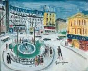 Place De Clichy by Lucien Genin