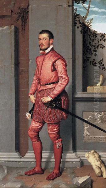 Gentleman in Pink, Gian Gerolamo Grumelli (Il cavaliere in rosa) - view 1