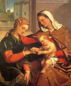 The Mystic Marriage Of St. Catherine by Giovanni Battista Moroni