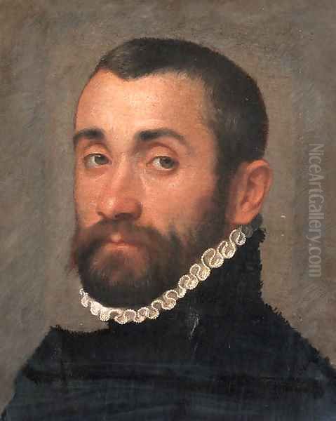 Portrait of a nobleman, bust-length, in black costume and a ruff - view 1