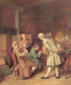 The Lovers of Painting 1860 by Jean-Louis-Ernest Meissonier