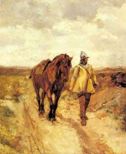 Un Homme d'armes et son cheval (A Man of Arms and His Horse) by Jean-Louis-Ernest Meissonier