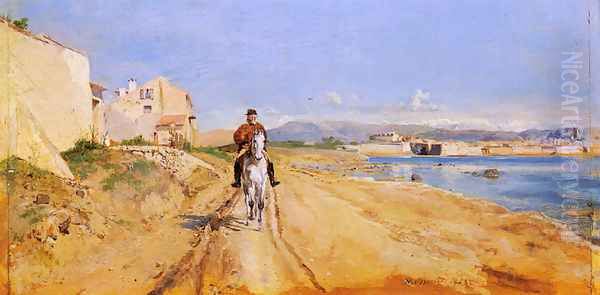 Self-Portrait Along The Route De La Salice, Antibes - view 1