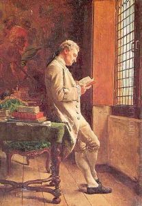 The Reader in White 1857 by Jean-Louis-Ernest Meissonier