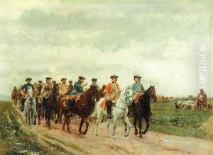 Maurice, Comte de Saxe Leading His Troops by Jean-Louis-Ernest Meissonier