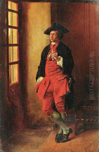 Gentleman with a pipe - view 1