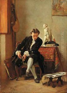 The young artist by Jean-Louis-Ernest Meissonier