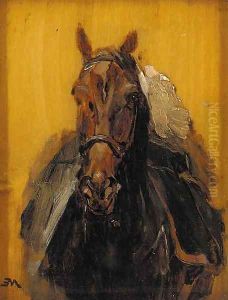 Study of a horse by Jean-Louis-Ernest Meissonier