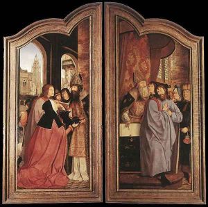 St Anne Altarpiece (closed) 1507-08 by Quinten Metsys