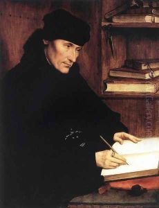 Portrait of Erasmus of Rotterdam 1517 by Quinten Metsys