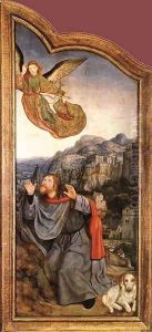 St Anne Altarpiece (left wing) 1507-08 by Quinten Metsys