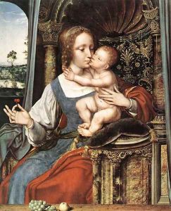 Virgin and Child (2) by Quinten Metsys