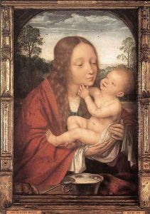 Virgin and Child in a Landscape by Quinten Metsys