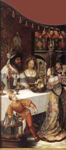 St John Altarpiece (left wing) 1507-08 by Quinten Metsys
