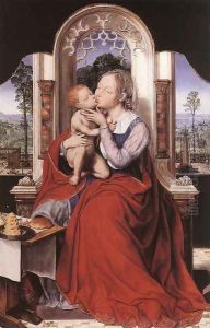 The Virgin Enthroned c. 1525 by Quinten Metsys
