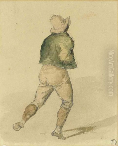 A Running Boy Seen From The Back - view 1