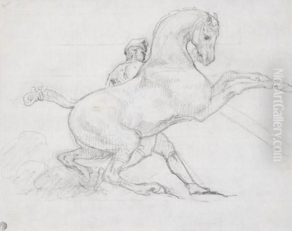 Etude Pour La Course Des Chevaux Libres - view 1
