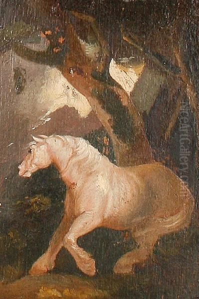 Horse Under A Tree - view 1