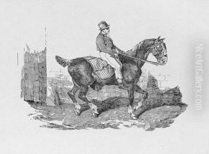 Cheval De Carrosse Monte Par Son Palefrenier.