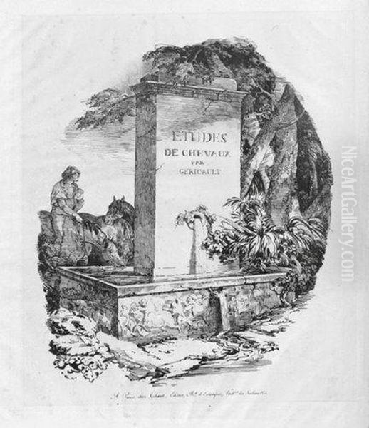 L'abreuvoir, Titre Des Grands Chevaux. - view 1