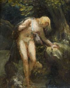 Narcisse Se Mirant Dans L'eau